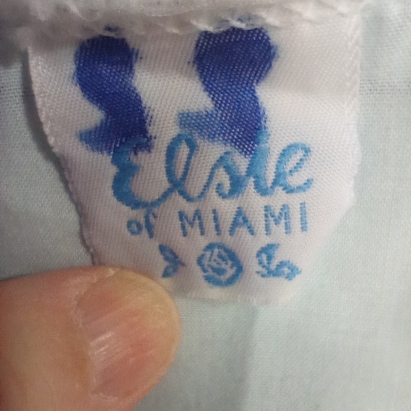 Vintage Elsie of Miami Nightgown Blue Women's Size Large Lace Embroidered - Picture 11 of 12